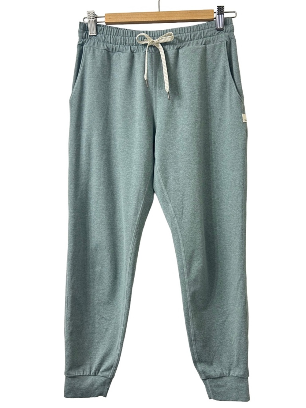Vuori Heathered Green Sage Joggers XS